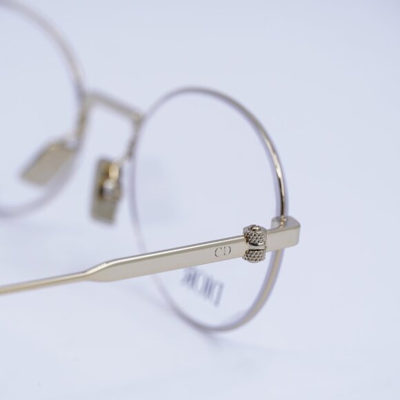 Dior NEODIORO R2U B000 Oval Eyeglasses 52mm - Gold - Picture 4 of 10